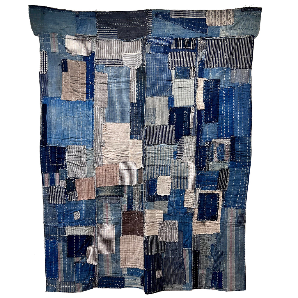 Boro Futon Cover - Meiji era indigo futonji