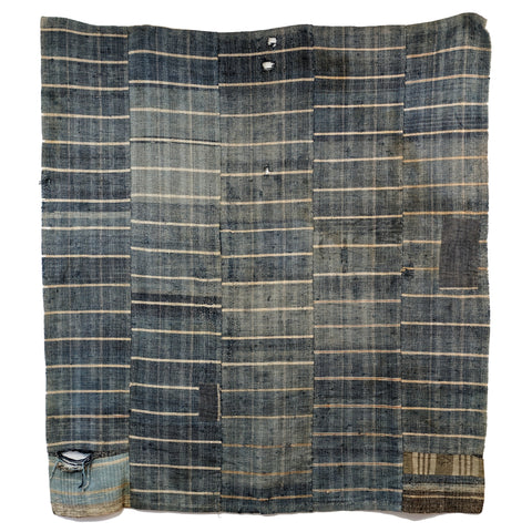 Sakiori Kotatsugake - Edo Era Indigo Rug