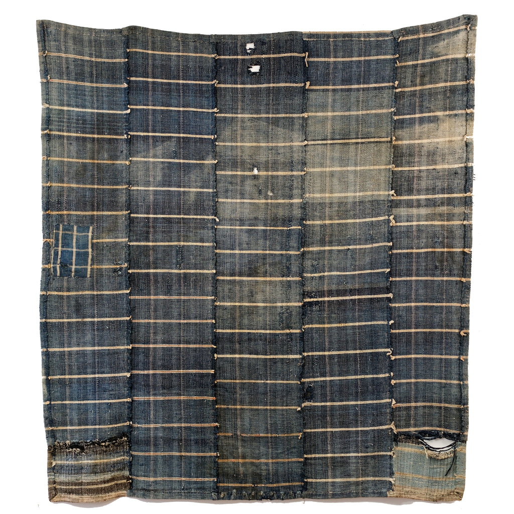 Sakiori Kotatsugake - Edo Era Indigo Rug