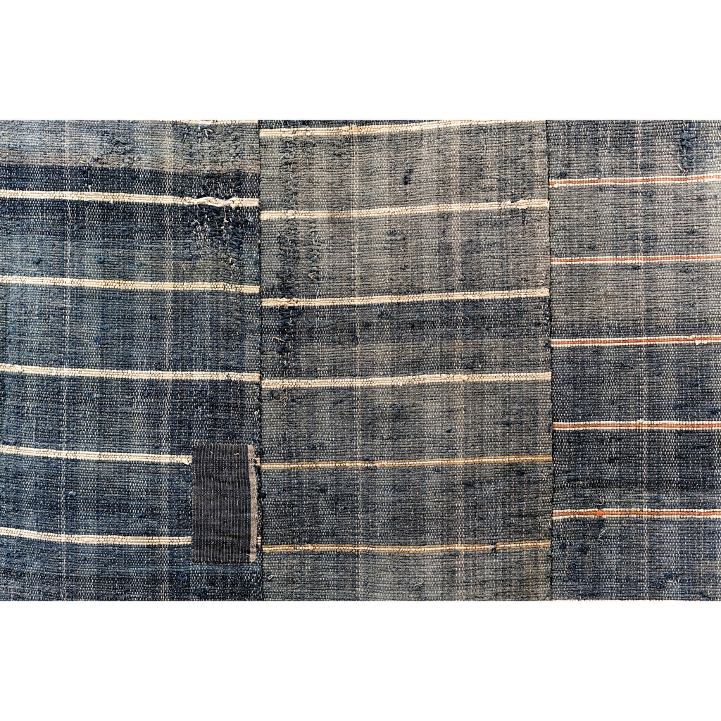 Sakiori Kotatsugake - Edo Era Indigo Rug