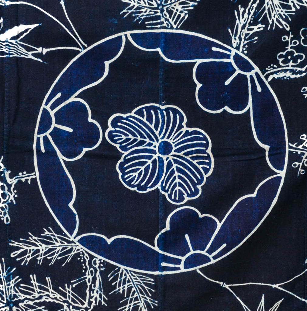 Tsutsugaki Furoshiki - "Three Friends of Winter"