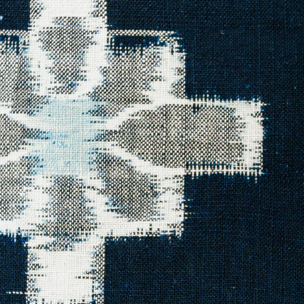 Kasuri Futon - Karume Kasuri Floral Diamonds And Squares