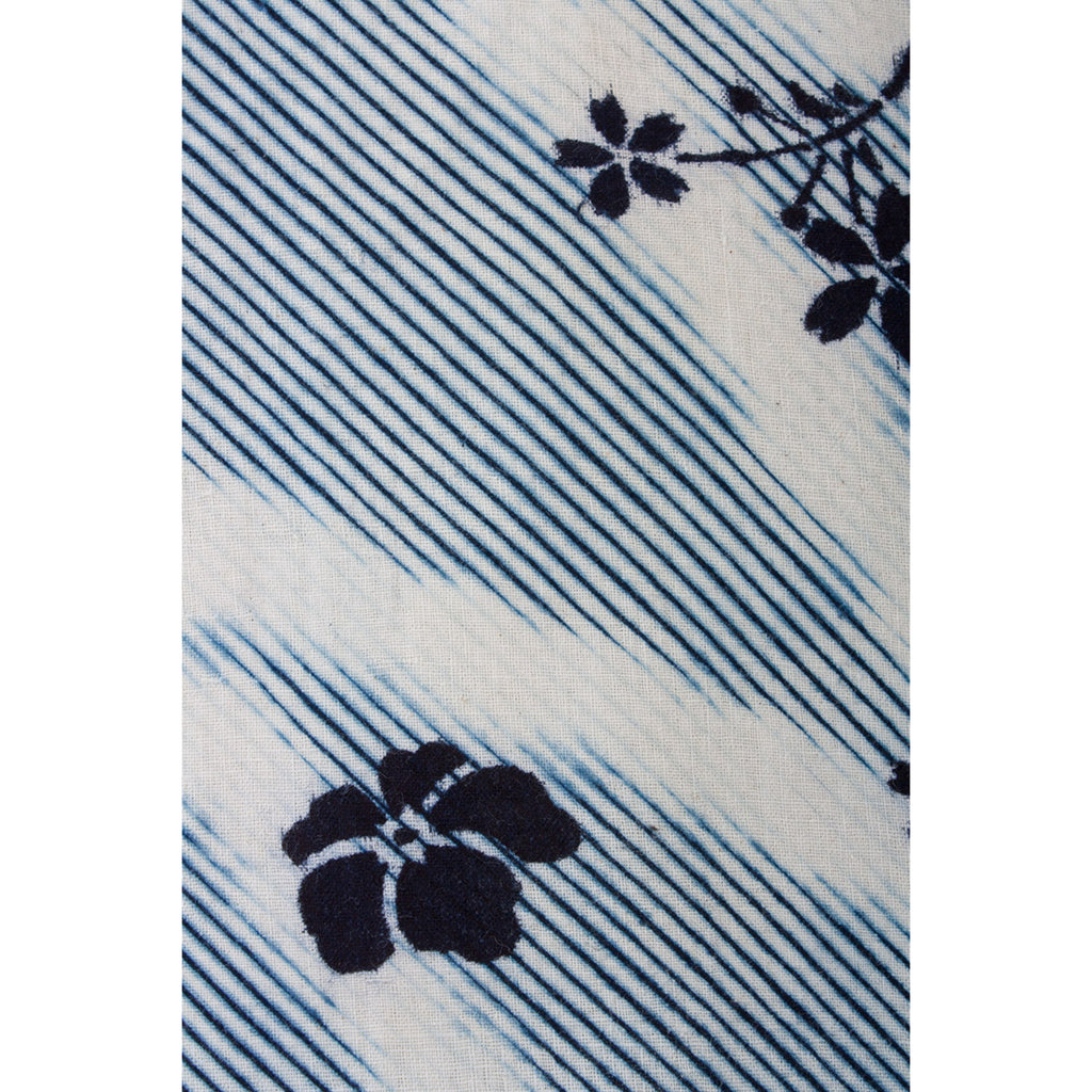 Arashi Shibori Kimono Katazome Florals