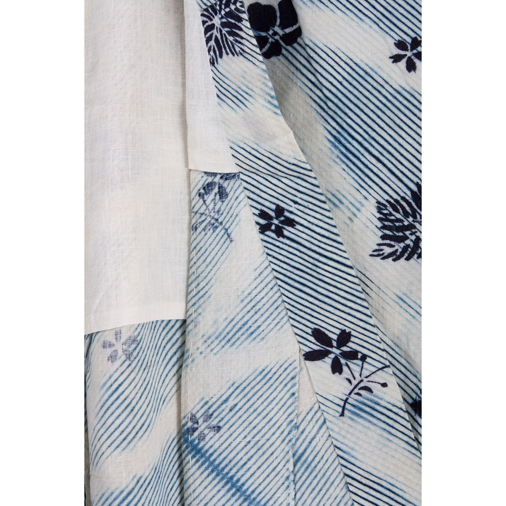 Arashi Shibori Kimono Katazome Florals