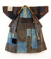 Boro Noragi - Shima cottons, yellow cotton repairs