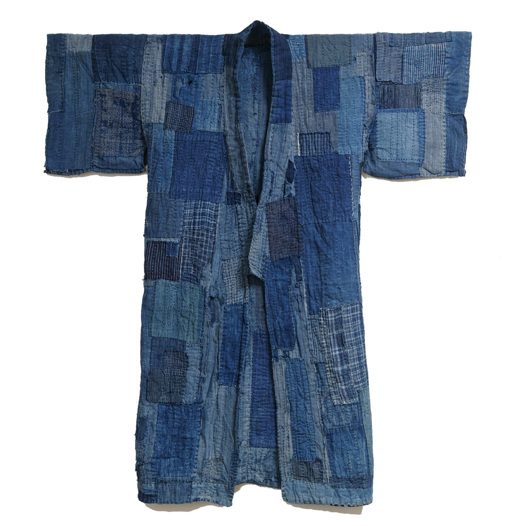 Boro Kimono - Meiji Era Indigo Boro Kimono