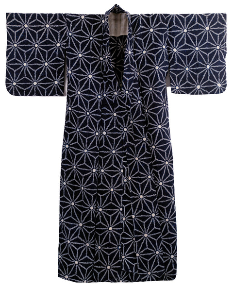 Shibori Kimono - Asanoha (Hemp Leaf Pattern)