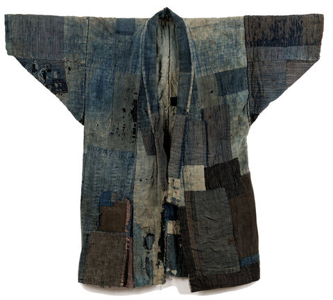 Boro Noragi - Thick, Layered, Weathered Indigo Cottons