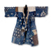 Boro Child's Kimono Kasuri Mallards and Waterwheels